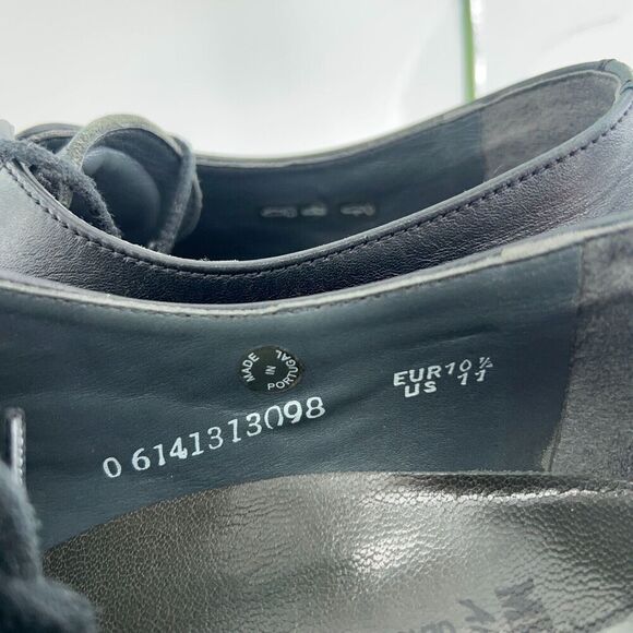 Mephisto France Men's Melchior Oxford Size 11 Cap Toe Black Aniline Leather - Picture 9 of 12